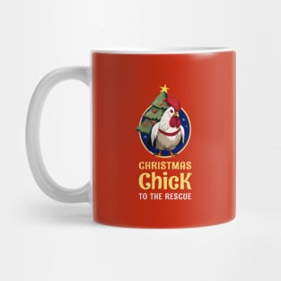 Christmas Chicken To The Rescue Mug